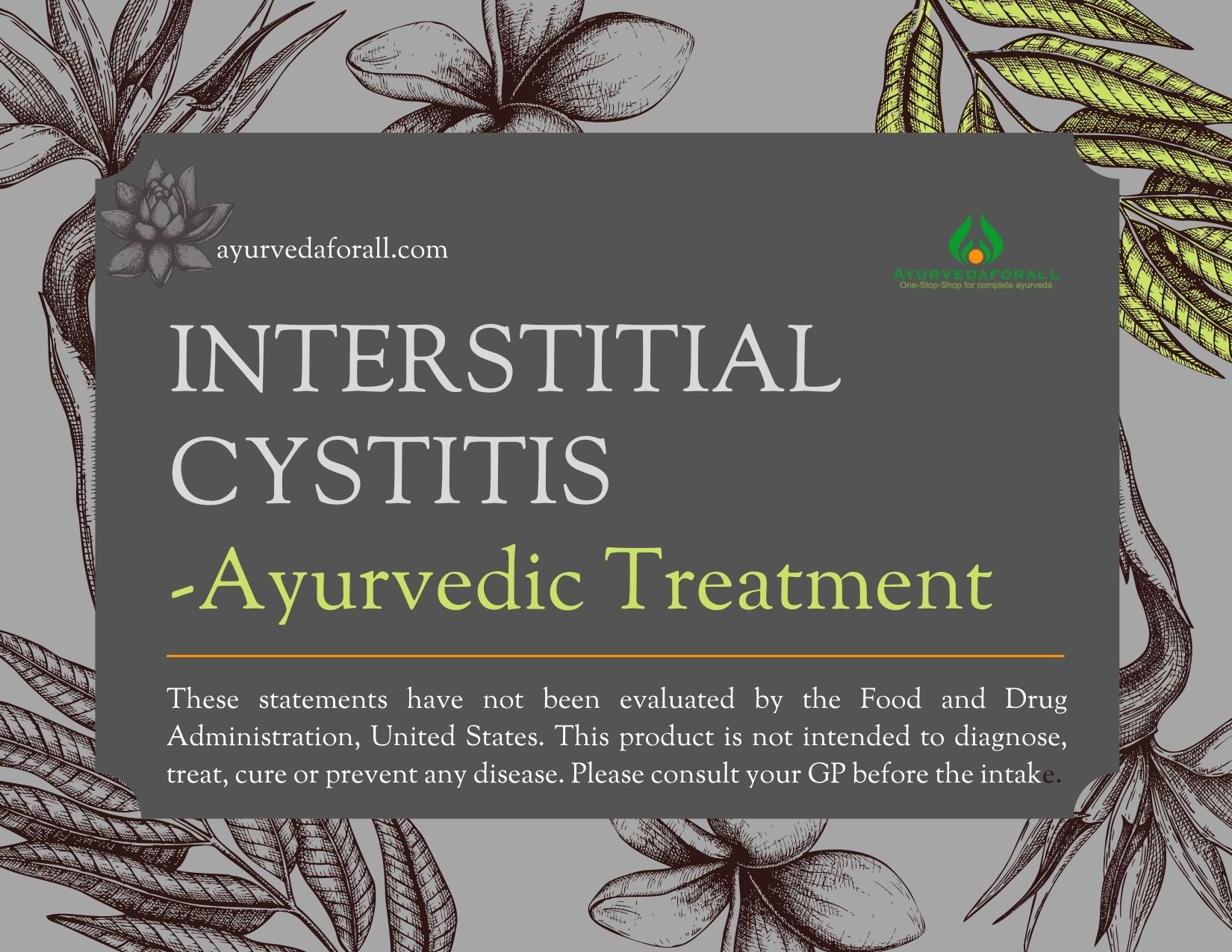 INTERSTITIAL CYSTITIS Ayurvedic Treatment, Diet, Exercises, Research